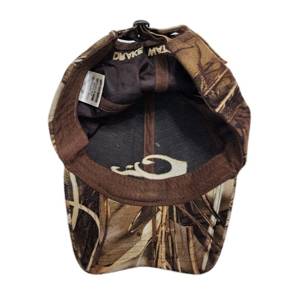 Drake Waterfowl Hat Advantage Shadow Grass Habitat Brown Adjustable Camo Cap - Picture 7 of 8